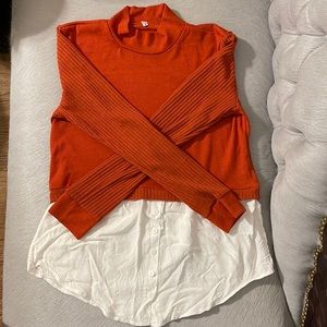 Orange blouse
